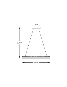Zuma Line  CZARNY MAT PD2304600R-MB WISZĄCA - produkt 2