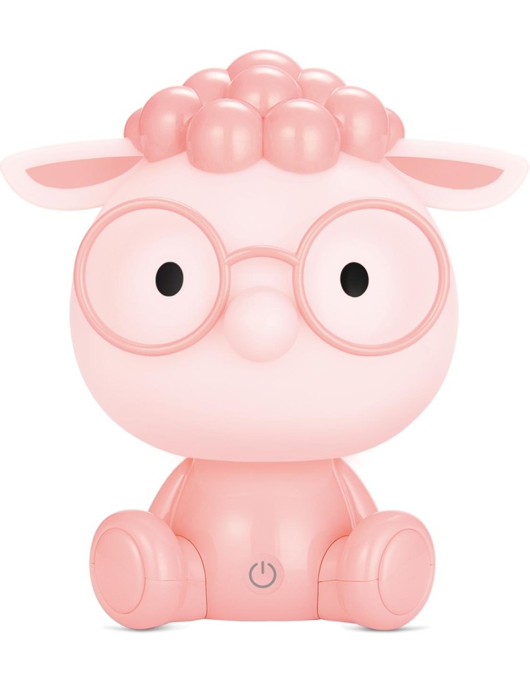 Children's table lamps - Zuma Line OWCA RED KDR-612-PK desk lamp - product kolory-swiatla.pl 1