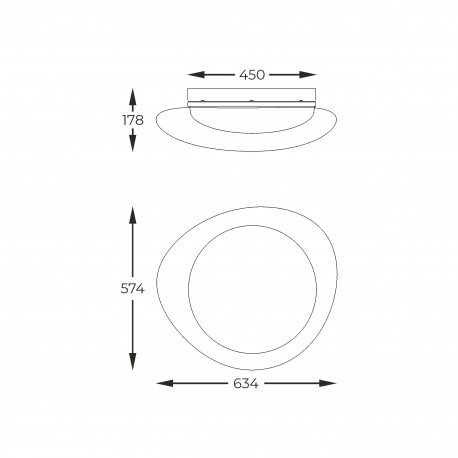 Zuma Line BIAŁY MAT FM2201001-570 SUFITOWA