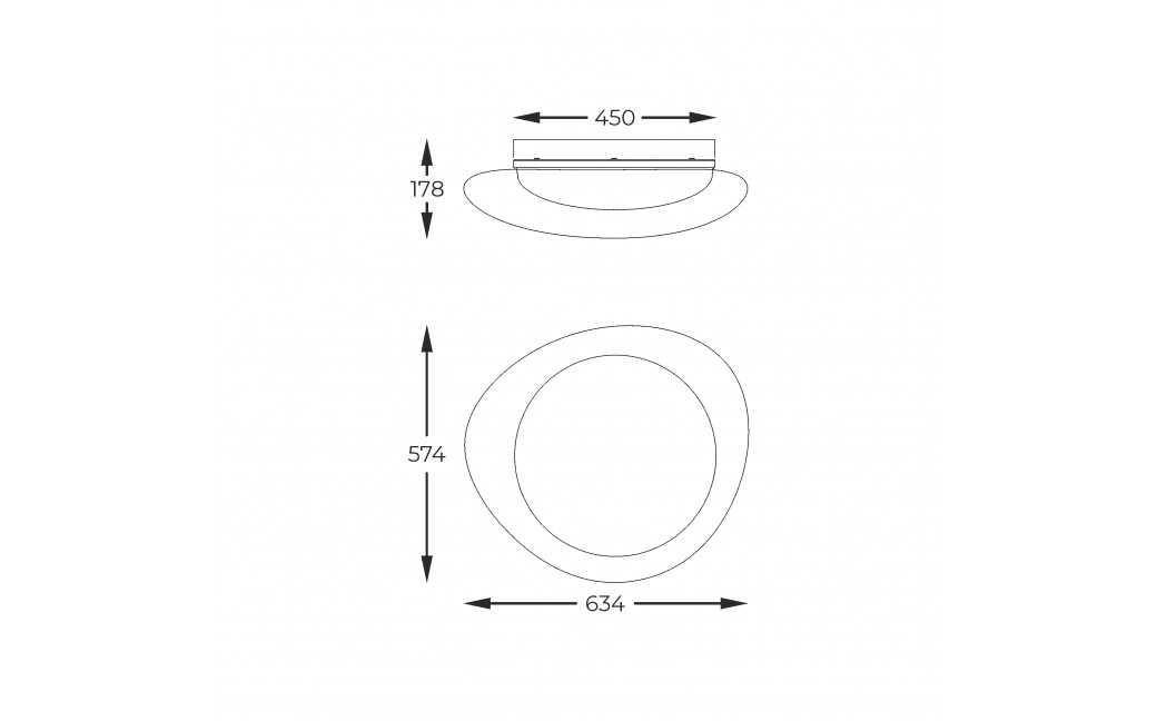 Zuma Line BIAŁY MAT FM2201001-570 SUFITOWA