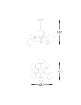 Zuma Line OMI CZARNY 1196 WISZĄCA - produkt 2