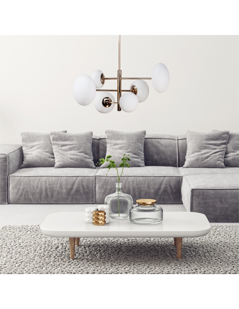 Modern chandeliers - Zuma Line OMI GOLD 1197 Pendant. - product kolory-swiatla.pl 3