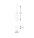 Modern chandeliers - Zuma Line OMI GOLD 1195 Pendant. - product 3