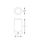 Portable garden lamps - Zuma Line ESTERNO GREY/DARK 1001 TABLE. - product 9