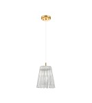 Glamour pendant lamps - Zuma Line BACH GOLD/DARK P0547-01H-F9AC Pendant. - product 1