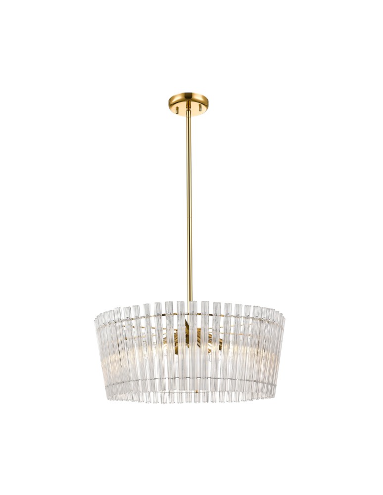 Glamour pendant lamps - Zuma Line BACH GOLD/DARK P0547-06H-F9AC Pendant. - product kolory-swiatla.pl 1