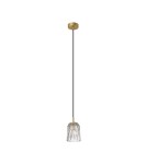 Single pendant lamps - Zuma Line TAZZA GOLD/DARK P0590-01A-V7AC Pendant. - product 1