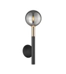 Wall lamps spheres - Zuma Line ARCTURUS BLACK MAT/FRANCH GOLD/CHROME GLASS W0574-01B-SDFZ KINDLE. - product 1