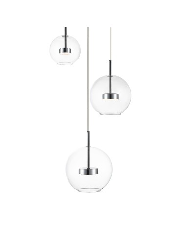 Zuma Line ENCELADUS CHROM/PRZEZROCZYSTY P0428-03L-F4AC WISZĄCA - produkt 2