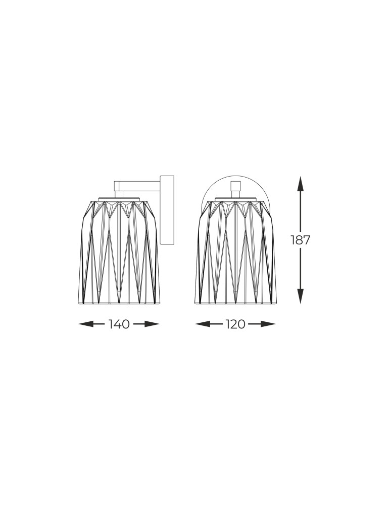 Classic wall lamps - Zuma Line TAZZA GOLD/DARK W0590-01A-V7AC SHINKIT. - product kolory-swiatla.pl 2