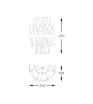 Glamour wall lamps - Zuma Line CONSTANTINOPLE ANTIQUE GOLD/DARK W0567-02D-B57G CONSTANTINOPLE - product 2