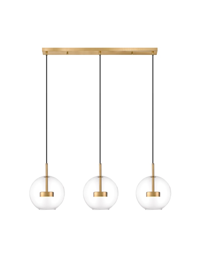 Pendant lamps on a strip - Zuma Line ENCELADUS GOLDEN BRONZE/PRESENTANT P0428-03J-L4AC Pendant. - product kolory-swiatla.pl 1