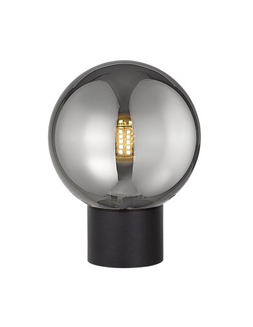 Zuma Line ARCTURUS BLACK MATCH/GLASS CHROME T0454-01A-P7FZ TABLE TABLE.