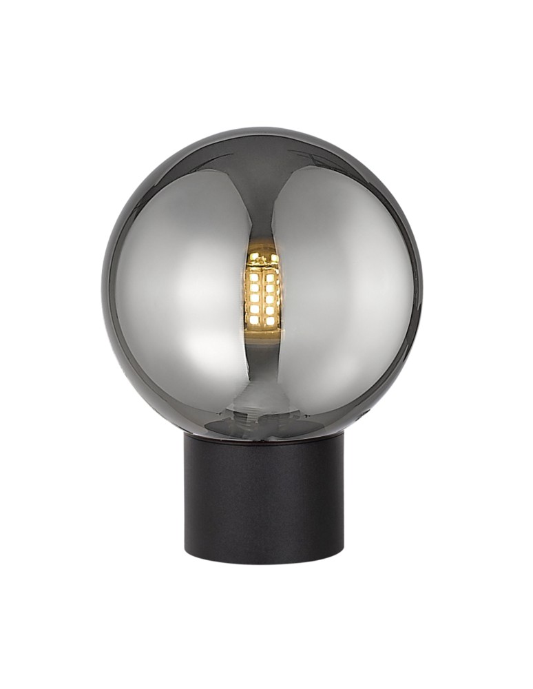 Decorative table lamps - Zuma Line ARCTURUS BLACK MATCH/GLASS CHROME T0454-01A-P7FZ TABLE TABLE. - product kolory-swiatla.pl 1