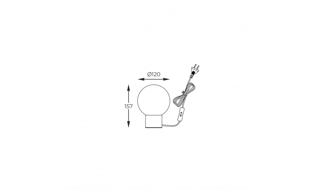 Zuma Line ARCTURUS CZARNY MAT/SZKŁO CHROM T0454-01A-P7FZ STOŁOWA