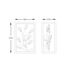 Glamour wall lamps - Zuma Line SPRING GOLD/Black Matte/Transparent W0578-01A-B5TF KINKIET. - product 2