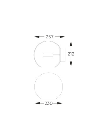 Zuma Line ENCELADUS ZŁOTY BRĄZ/PRZEZROCZYSTY W0428-01D-L4AC KINKIET - produkt 2