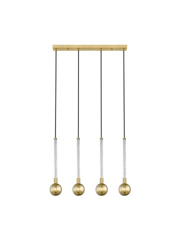 Zuma Line MIDA BRUSHED brass/GOLD GLASS P0583-04A-2GHF Pendant.