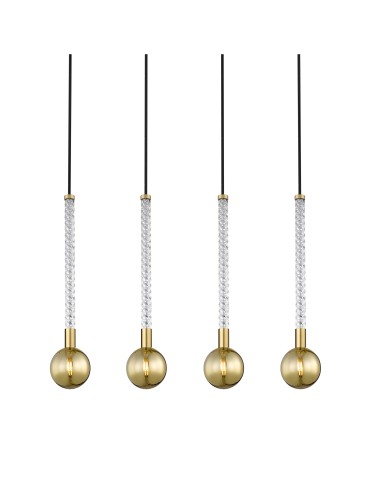 Zuma Line MIDA BRUSHED brass/GOLD GLASS P0583-04A-2GHF Pendant. - product 2