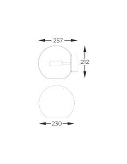 Zuma Line ENCELADUS CHROM/PRZEZROCZYSTY W0428-01D-F4AC KINKIET - produkt 2