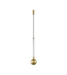 Triple pendant lamps - Zuma Line MIDA BRUSHED brass/GOLD GLASS P0583-01A-2GHF Pendant. - product 1