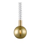 Triple pendant lamps - Zuma Line MIDA BRUSHED brass/GOLD GLASS P0583-01A-2GHF Pendant. - product 2