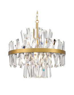 Zuma Line CONSTANTINOPLE ANTYCZNE ZŁOTO/PRZEZROCZYSTY P0567-08C-7GAC WISZĄCA - produkt 2