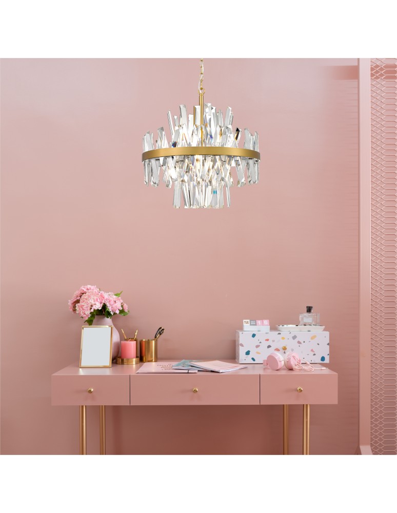 Glamour pendant lamps - Zuma Line CONSTANTINOPLE ANTIQUE GOLD/PRESENTANT P0567-08C-7GAC Pendant. - product kolory-swiatla.pl 3