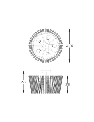 Zuma Line BACH GOLD/DARK C0547-05H-F9AC SUFFOLTAGE. - product 2