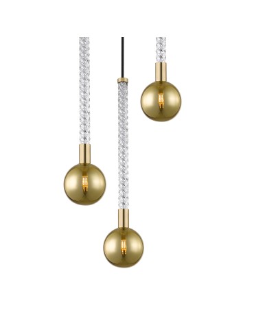 Zuma Line MIDA BRUSHED brass/golden glass P0583-03B-2GHF Pendant. - product 2
