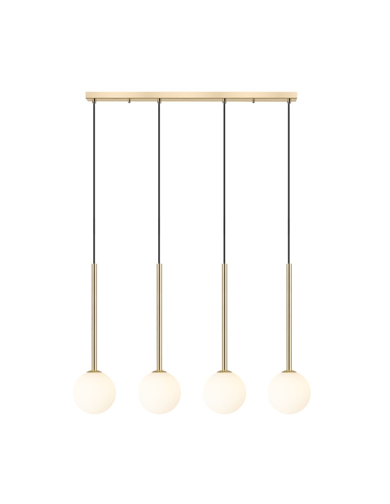 Pendant lamps on a strip - Zuma Line ARCTURUS FRENCH GOLD P0574-04D-F7AA Pendant. - product kolory-swiatla.pl 1