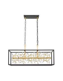 Zuma Line SPRING ZŁOTY/CZARNY MAT/PRZEZROCZYSTY P0578-06C-P7TF WISZĄCA