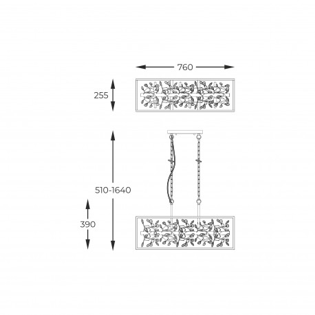 Zuma Line SPRING ZŁOTY/CZARNY MAT/PRZEZROCZYSTY P0578-06C-P7TF WISZĄCA