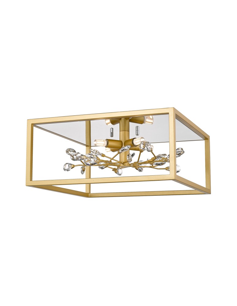 Gold ceiling lamps - Zuma Line SPRING GOLD/DARK C0578-04A-B5V7 SUFFOLTAGE. - product kolory-swiatla.pl 1