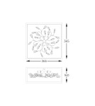 Gold ceiling lamps - Zuma Line SPRING GOLD/DARK C0578-04A-B5V7 SUFFOLTAGE. - product 2