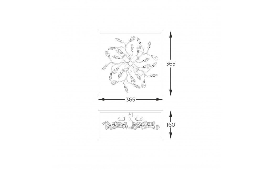 Zuma Line SPRING ZŁOTY/PRZEZROCZYSTY C0578-04A-B5V7 SUFITOWA