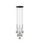 Pendant lamps spheres - Zuma Line ARCTURUS BLACK MAT/French GOLD/Chrome Glass P0574-07F-SDFZ Pendant. - product 1