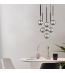 Pendant lamps spheres - Zuma Line ARCTURUS BLACK MAT/French GOLD/Chrome Glass P0574-07F-SDFZ Pendant. - product 3