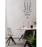 Pendant lamps spheres - Zuma Line ARCTURUS BLACK MAT/French GOLD/Chrome Glass P0574-07F-SDFZ Pendant. - product 4