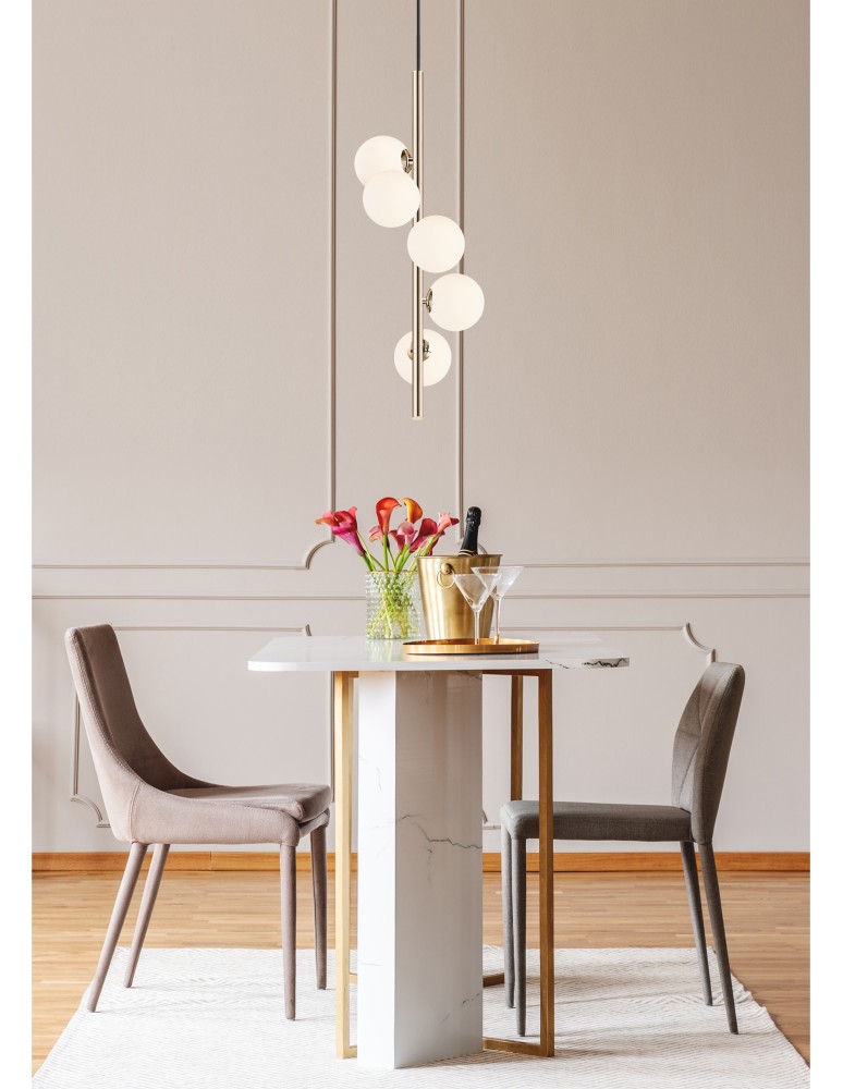 Pendant lamps spheres - Zuma Line ARCTURUS FRENCH GOLD P0574-05E-F7AA Pendant. - product kolory-swiatla.pl 4