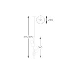 Pendant lamps spheres - Zuma Line ARCTURUS FRENCH GOLD P0574-05E-F7AA Pendant. - product 5