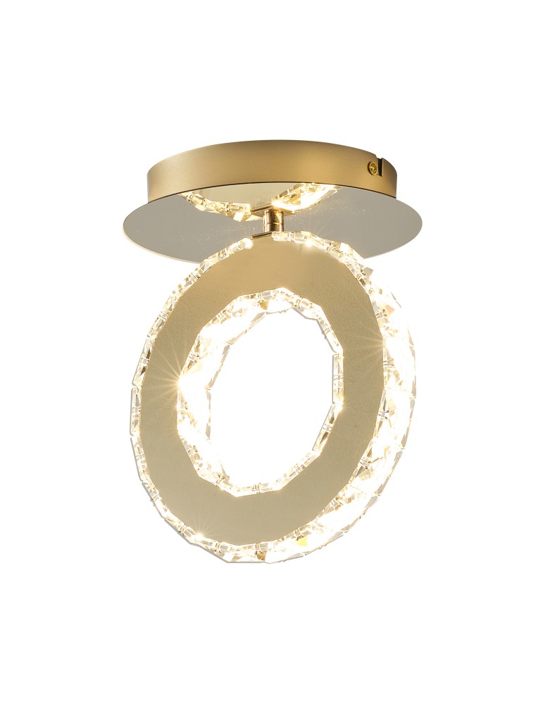 Gold ceiling lamps - Zuma Line GIRONA GOLD MX3713-1-3GT SUFFIT. - product kolory-swiatla.pl 4