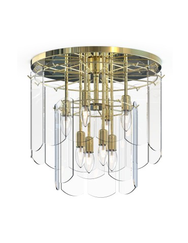 Zuma Line NIRA GOLD/ TRANSLATED GLASS MX3523-8M-EGN SUSPENSOR