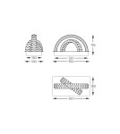 Glamour wall lamps - Zuma Line TULA GOLD MX3274-2-3GT KINKIET. - product 4