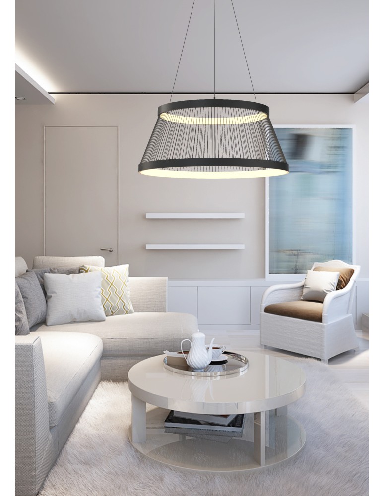 LED pendant lamps - Zuma Line BALU BLACK MD3328-2M-3BT Pendant. - product kolory-swiatla.pl 10