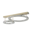 Ceiling lamps with crystals - Zuma Line GIRONA GOLD MX3713-2-3GT SUFFIT. - product 1