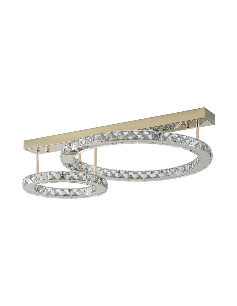 Ceiling lamps with crystals - Zuma Line GIRONA GOLD MX3713-2-3GT SUFFIT. - product kolory-swiatla.pl 1