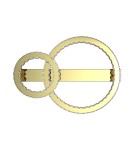 Ceiling lamps with crystals - Zuma Line GIRONA GOLD MX3713-2-3GT SUFFIT. - product 5