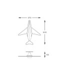 Children's wall lamps - Zuma Line SKY BLUE MX3140-1-3XCT CINKIT. - product 5