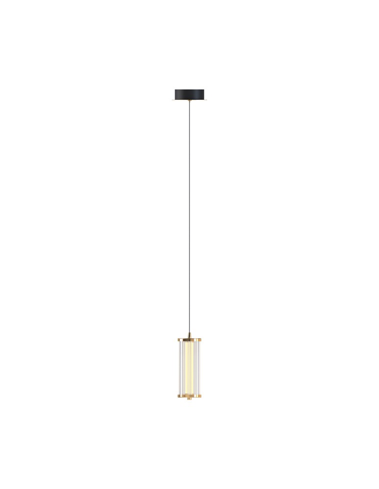 Single pendant lamps - Zuma Line CALLY GOLD MD3147-1A-3GT Pendant. - product kolory-swiatla.pl 3